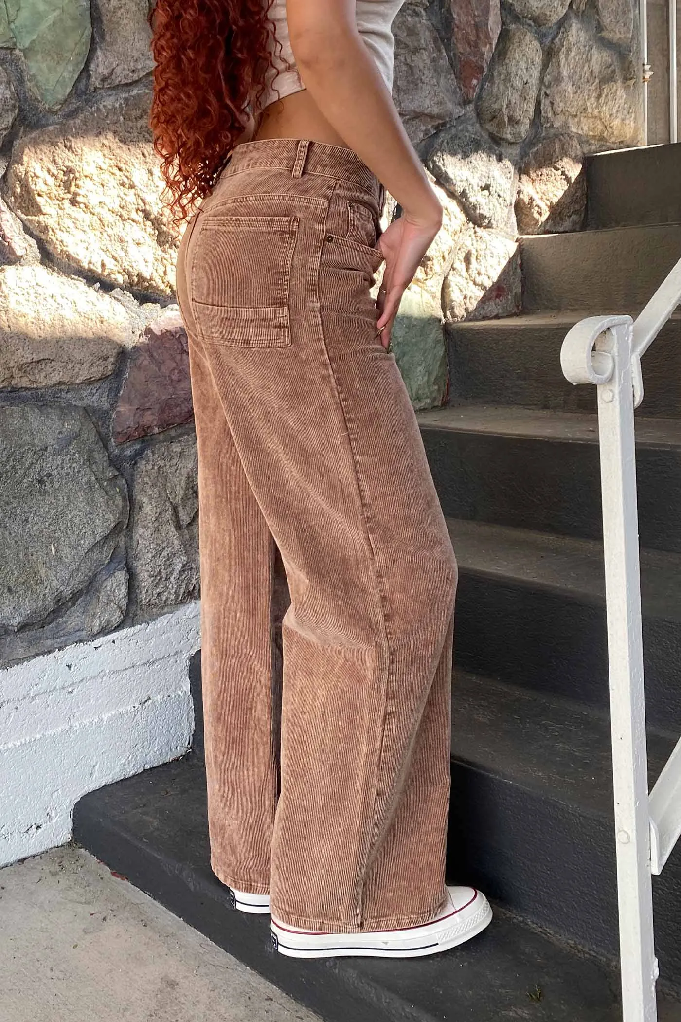 Wide Leg Corduroy Pants