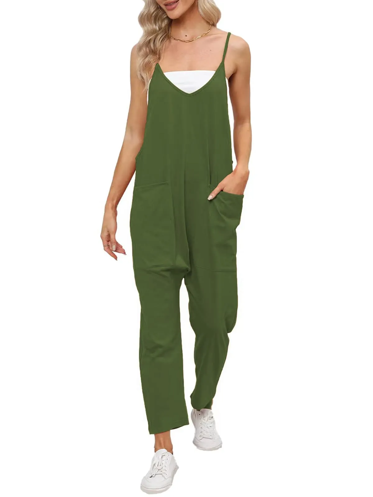 Womens Casual Wide Leg Jumpsuit (Buy 2 Free Shipping)