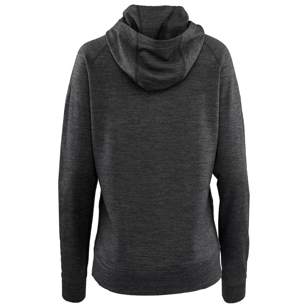 Womens Merino 260 Lounge Hoodie (Smoke/Black)