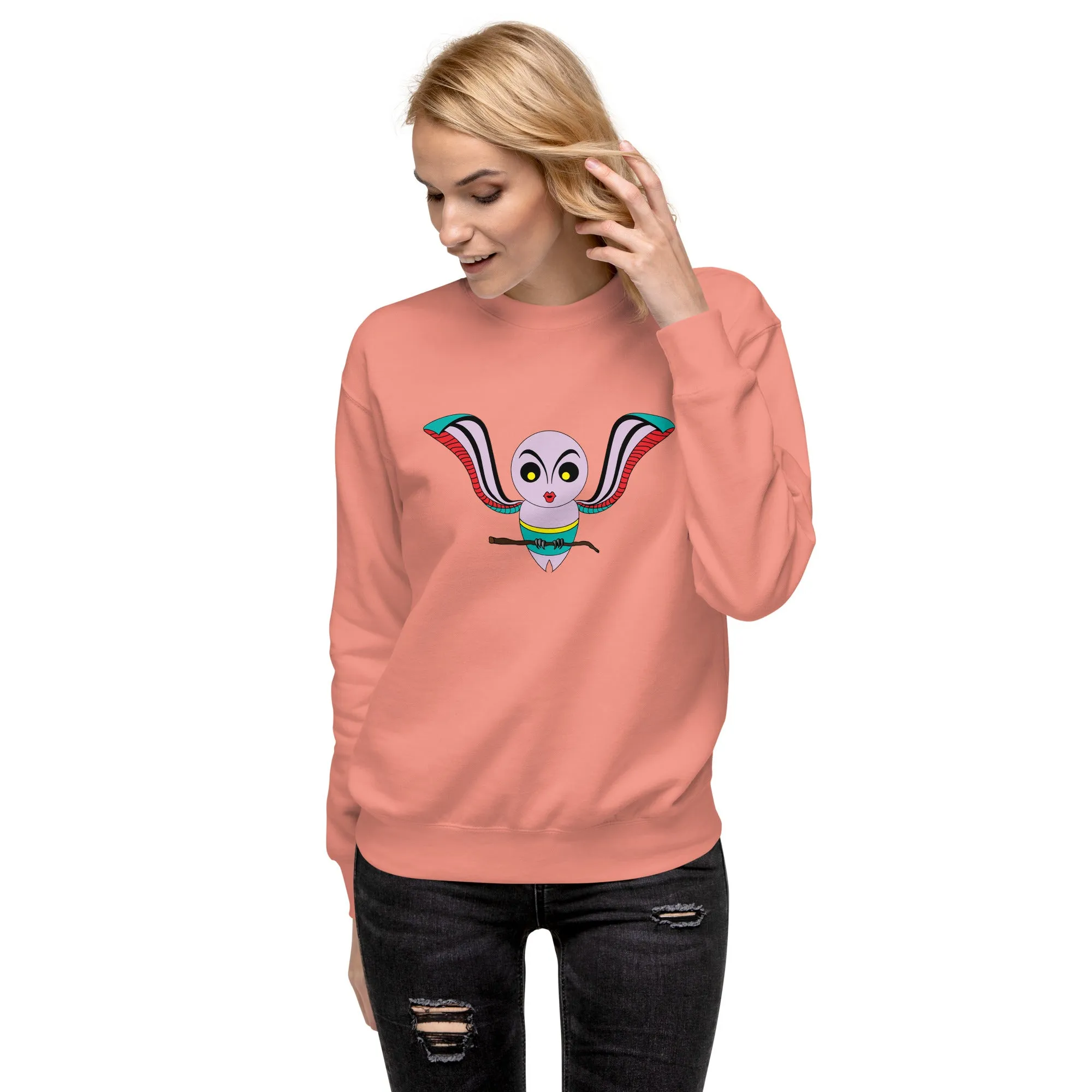 Women's Owl Sweatshirt Warm and Adorable, Owl Lover's Sweatshirt Unique and Eye-Catching, Soft Stylish Winter Sweater